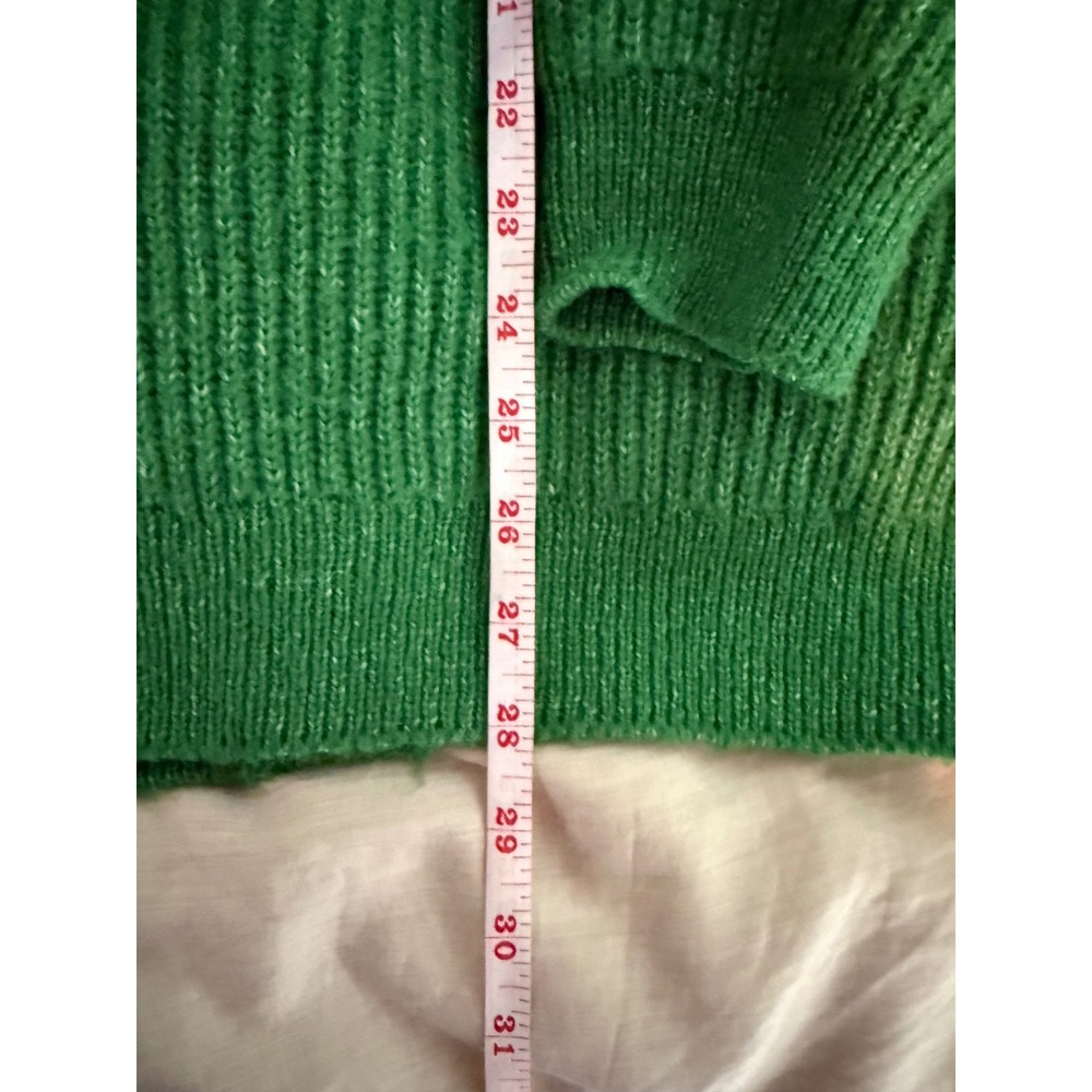 H&M Green Ribbed Button-Up Cardigan - Picture 7 of 7